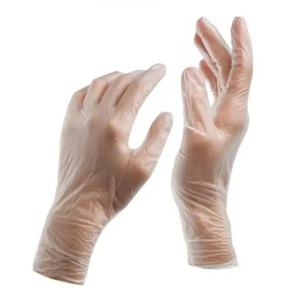 دستکش معاینه وینیل بدون پودر گاماتکس (100*10 عددی) L   *